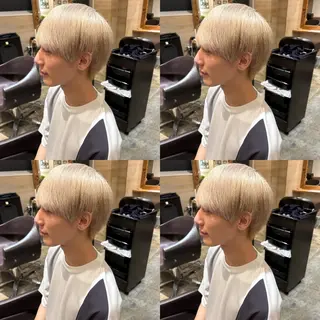 ショート カラー レイヤーカット/ 縮毛矯正🇰🇷早坂のヘアスタイル