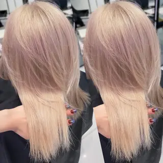 セミロング カラー 【韓国❤️海外ヘア】 AYAKAのヘアスタイル