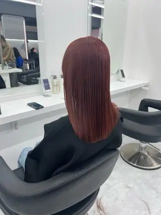 ミディアム カラー 💖似合わせカラー ブリーチ💖レイヤーのヘアスタイル
