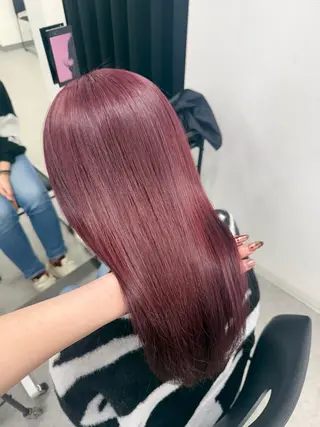 セミロング カラー ヘアアレンジ 暖色・髪質改善🍒 吉武杏莉のヘアスタイル