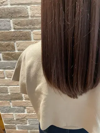 ロング カラー ななほ⌇レイヤー カット⌇透明感カラーのヘアスタイル