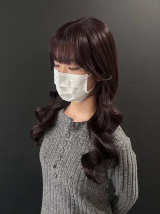 ロング カラー 山神 あんじのヘアスタイル