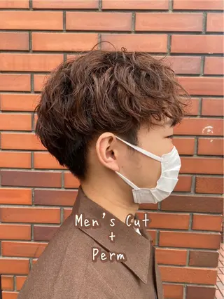 パーマ メンズ 五十嵐 未悠のヘアスタイル