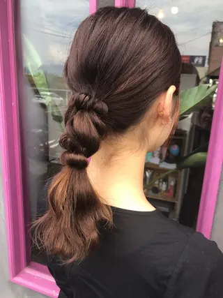 ミディアム カラー デザインカット🎨 ボブおざきのヘアスタイル