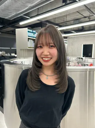 セミロング カラー カラー/エクステ 🤍ルナのヘアスタイル
