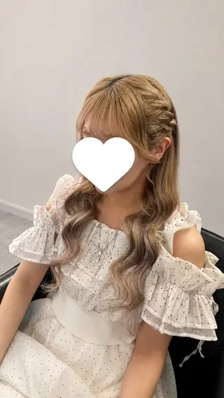 ロング ヘアアレンジ 韓国ヘア✨エクステ/ しおりのヘアスタイル
