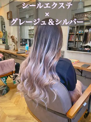 ロング カラー エクステ指名No.1 【店長】橘田のヘアスタイル