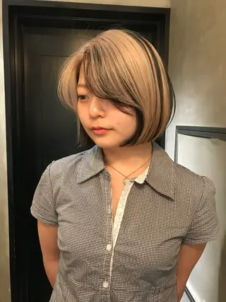 ショート カラー デザイン/アレンジ ❤︎イシイレイのヘアスタイル