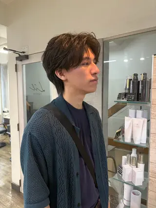 パーマ メンズ 谷昂将 メンズ梅田 /パーマ/フェザーのヘアスタイル