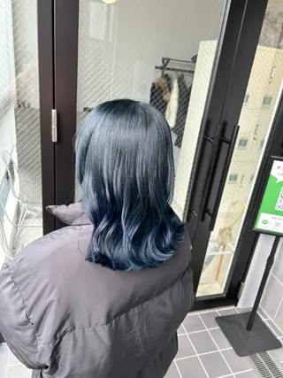ミディアム カラー mayu なかもずのヘアスタイル