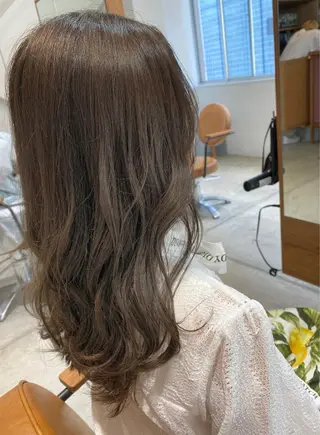 ロング カラー 似合わせレイヤー 阿波座/ふじむらのヘアスタイル