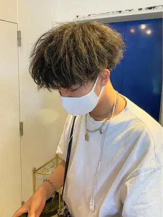 ショート パーマ メンズ JINKIメンズ特化 メンズカットパーマのヘアスタイル
