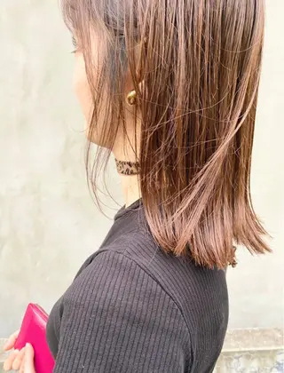 ミディアム カラー パーマ ヘアアレンジ インナーカラー/ KANAのヘアスタイル