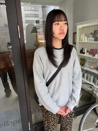 ロング パーマ 千葉 郁也のヘアスタイル