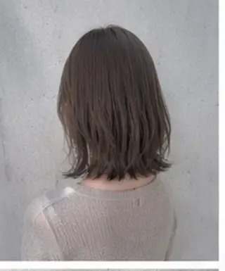 ミディアム カラー パーマ レイヤー/グレージュ 髪質改善/コウスケのヘアスタイル