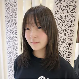 ミディアム 福山艶髪|髪質改善| 三宅星哉のヘアスタイル