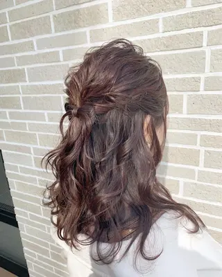 セミロング カラー パーマ ヘアアレンジ メンズ Amelie yunのヘアスタイル