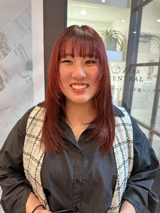 ロング カラー ヘアアレンジ REONA🪽✨薬院 レイヤーカット🫧のヘアスタイル
