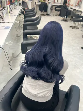 ロング カラー 流行りの透明感カラー ×縮毛矯正🤍ユウのヘアスタイル