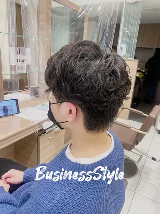 パーマ メンズ 技術モデル募集中 🩶村嶋 彩のヘアスタイル