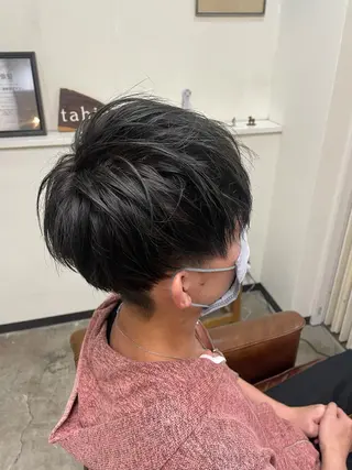 ショート カラー メンズ 北川 智海のヘアスタイル