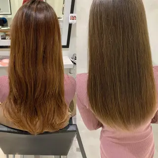 セミロング カット講師 久保匠のヘアスタイル