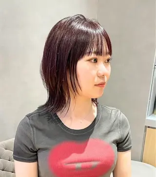 ミディアム 樋口 美咲のヘアスタイル