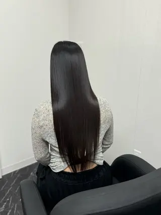 ロング カラー パーマ ヘアアレンジ メンズ キッズ 髪質改善Ⅰ透明感 艶カラーⅠたつやのヘアスタイル