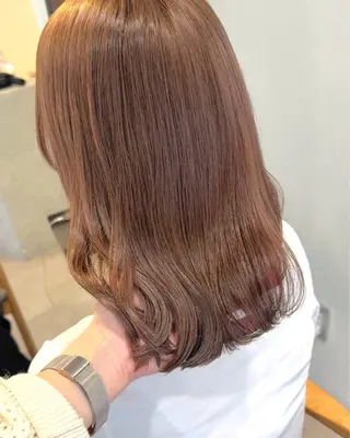 セミロング カラー ayaka♡ 柔らかカラーのヘアスタイル