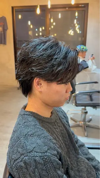 ショート ツイスパ/シャドウ 新井のヘアスタイル