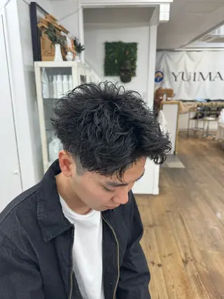 ショート パーマ メンズ メンズ特化サロン ユウヘイのヘアスタイル