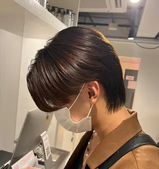 ショート メンズ センターパート マスターかずまのヘアスタイル