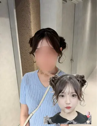 ロング ヘアアレンジ ヘアアレンジ/ カラー/hazukiのヘアスタイル