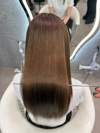 ヘアアレンジ 大宮縮毛矯正🩵 レイヤー 佐藤和のヘアスタイル