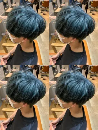 ショート 🔥メンズパーマ 特化 渡辺一翔のヘアスタイル