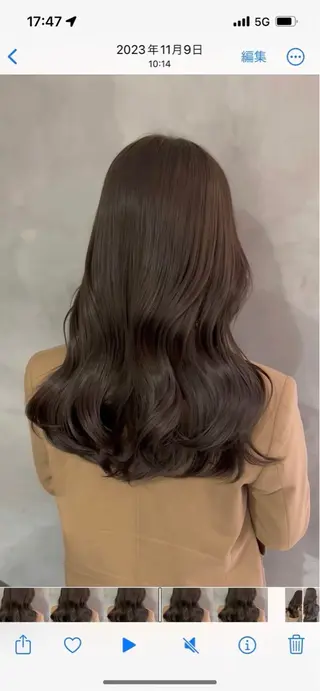 ロング モリシタ チョウのヘアスタイル