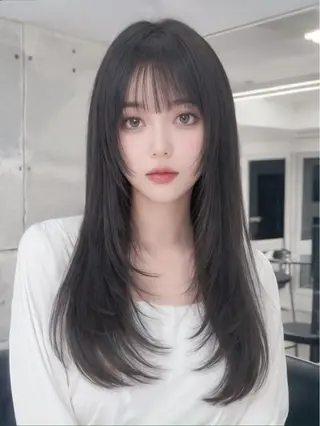 ロング カラー 巻ける縮毛矯正 Sachi🐰のヘアスタイル