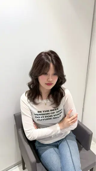 セミロング 桜新町/ Mea⭐︎のヘアスタイル