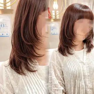 ミディアム カラー 半個室/透明感カラー /SAKURAのヘアスタイル