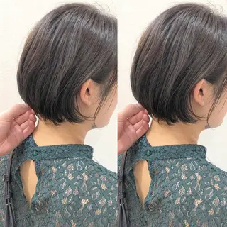 ショート 横浜ブリーチムラ直し ハイトーン/ブリーチのヘアスタイル