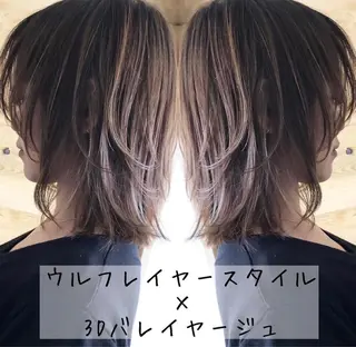 ミディアム テトネ タカシのヘアスタイル