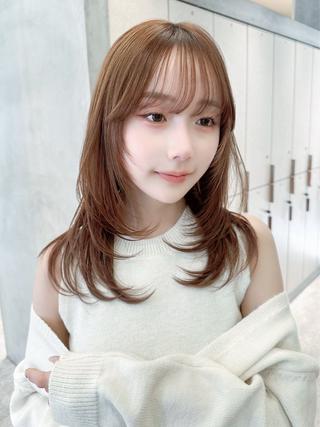 ミディアム ✨ミディアム レイヤーハルキのヘアスタイル