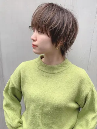 ショート 🎉骨格矯正カット ばば　としまさのヘアスタイル