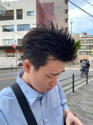 ショート メンズ メンズカット０円 モデル募集野田阪神のヘアスタイル