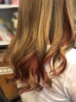 ロング カラー 美髪矯正 🌈髪質改善 山下のヘアスタイル