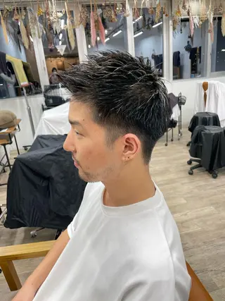 ショート メンズ 大木 光明のヘアスタイル