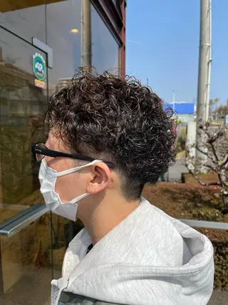 ショート パーマ メンズ 北川 寛之✨メンズパーマ✨のヘアスタイル
