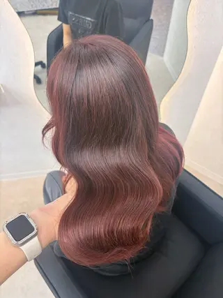 セミロング カラー 💙あおい💙大宮 🪽ワンカラー🪽のヘアスタイル