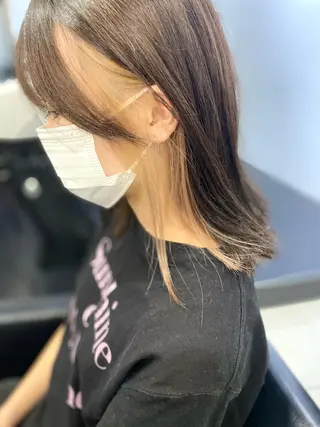 セミロング カラー レイヤーカット 赤み消し　店長/大和のヘアスタイル