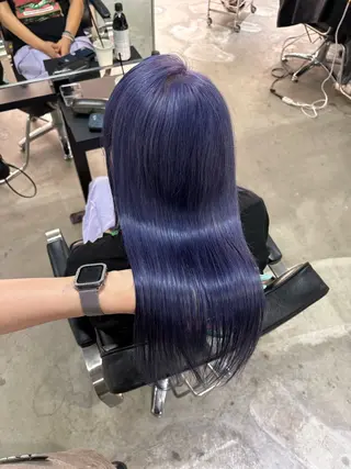 ロング デザインカラー/原色 /艶髪/Nozomiのヘアスタイル